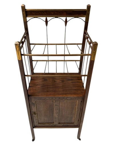 Arts & Crafts Art Nouveau Magazine Stand by Meubelmagazijn Rembrandt Amsterdam